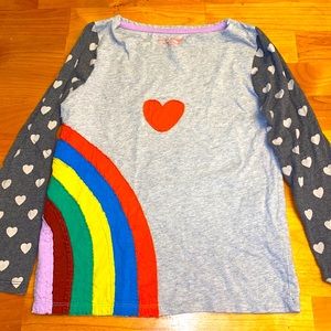Rainbow heart long sleeve